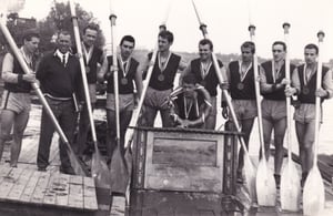 4 Army Club - Dukla Pargue - Eight. Milan on far right